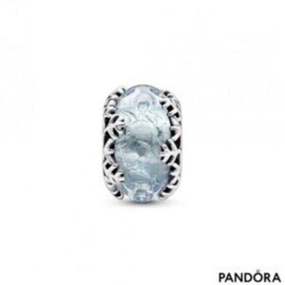Pandora Winter Blue Snowflake Murano Charm - Picture 3 of 3